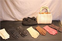Purse and Gloves - Sak and Fossil