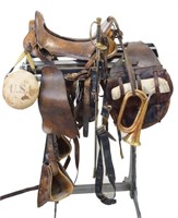 Antique Civil War Union Army Saddle w/ provenance