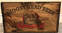 Vintage Moosehead Beer  Wooden Box