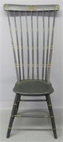 SPINDLED BACK WINDSOR CHAIR IN UNUSUAL FORM