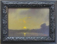 WILLIAM R. DAVIS PAINTING "SUNSET SKETCH #6"