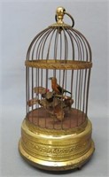 AUTOMATON 'SINGING BIRD' IN A CAGE