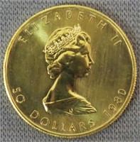 1980 CANADA $500 ELIZABETH GOLD COIN