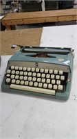 Vintage wizard truetype small portable typewriter