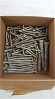 assorted lot of various size lag bolts