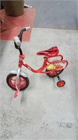 Toddlers disney huffy bike with training wheels