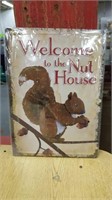 Nuthouse new metal sign