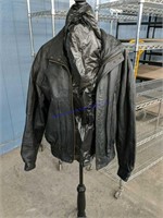Vintage Leather Jacket Cosa Nova Medium Black