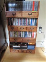 CD Bookcase File: 7 Storage Drawers, File Only, No