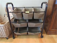 Rolling Laundry/File Cart