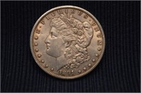 1891 - S MORGAN DOLLAR AU