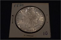 1880 MORGAN DOLLAR AU