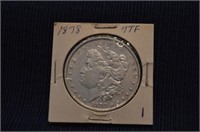 1878 - 7TF MORGAN DOLLAR XF