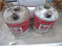 2 Midland oil cans