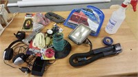Lot of wires, car items, Etc