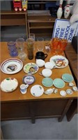 Lot of dishes and glasses