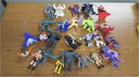 Lot of action figure toys