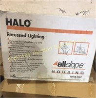 Halo recessed lighting used for any slope