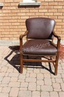 Mid Century Arm Chair with Rivets on the Edges