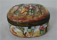 Italian porcelain snuff box with original Phila