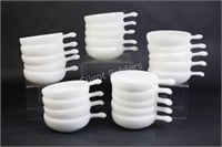 Hocking Ware Anchor Ware Rench Onion Soup Bowls