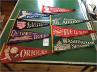 MLB and college pennants