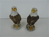 Two Ceramic Eagles