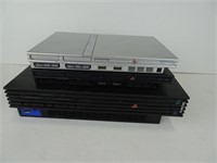 Three PS2 Consoles for parts or repair