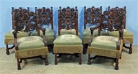 Eight Mahogany Dining Chairs Attrib. R.J. Horner