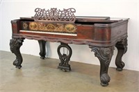 Smith and Atherton Rosewood Grand Piano C. 1860