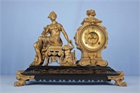 Ansonia "Opera" Statue Clock w/ Open Escapement