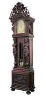 R.J. Horner Mahogany Grandfather Clock