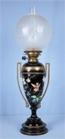 Messenger's Duplex Black Amethyst Banquet Lamp