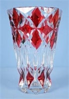 St Louis Glass France Deauville Ruby Vase