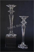 Pair of Lead Crystal Candle Holders