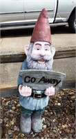 Resin Gnome Welcome & Go Away Statue