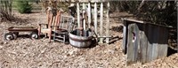 Well Pump - Wagon - Small Outhouses Lawn Decor