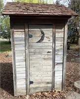 Rustic Wooden Outhouse