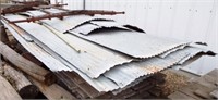 Sheets of Used Corrugated Galvanized Sheet Metal