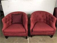 Pair of Crate and Barrel Lounge Chairs