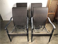 Set of 4 Aluminum Patio Chairs