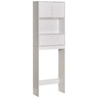 Alcove bathroom Etagere, White,