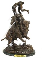 After F. Remington 'Buffalo Horse' Bronze