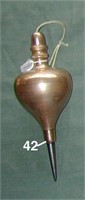 Brass millwright’s-style reversible brass plumb bb