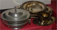 8 SILVER PLATED TRAYS & BOWLS