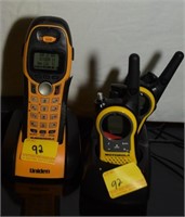 2 MOTOROLA RADIOS & UNIDEN PHONE