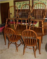 MAPLE DINING SET - 7 PC. TABLE 5 CHAIRS SERVICE