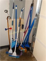 Brooms, mops, dusters, cane, etc