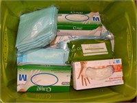 Medical supplies - gloves & absorbent pads -med &