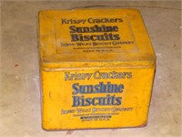 Sunshine Biscuits tin (some rust) 8" x  9"